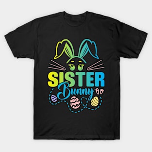 Sister Bunny Easter Bunny Egg Hunting Happy Easter Day T-Shirt